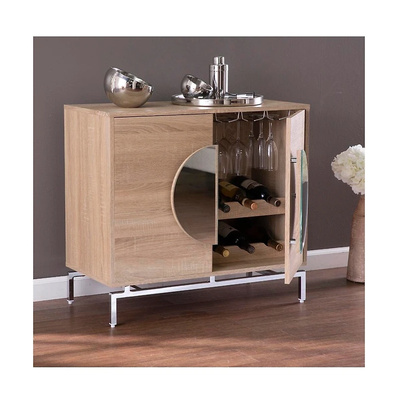 Augusta Home Northdom Bar Cabinet with Wine Storage
