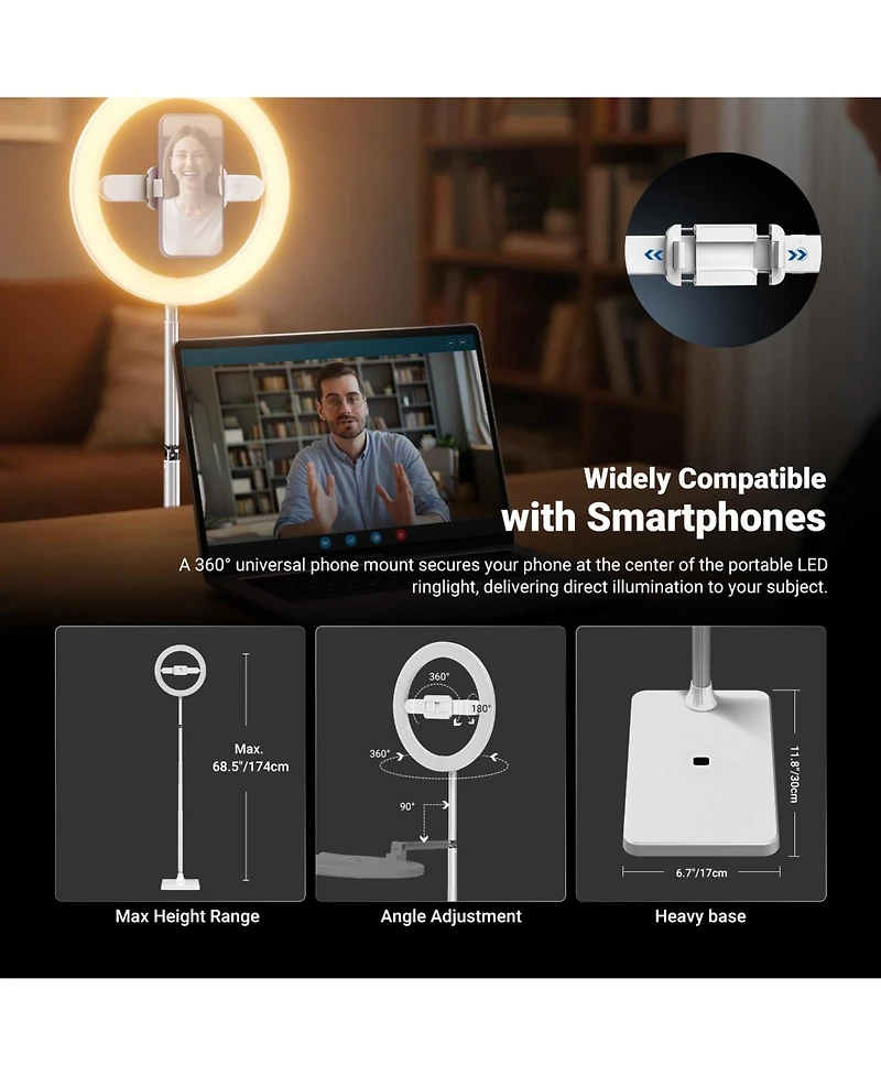 Neewer N18 Ring Light with 7W for select iPhone models