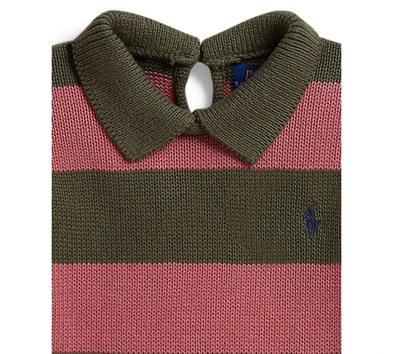 Polo Ralph Lauren Girls' 2T-6X Striped Long-Sleeve Sweater