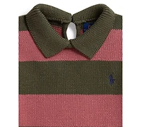 Polo Ralph Lauren Girls' 2T-6X Striped Long-Sleeve Sweater