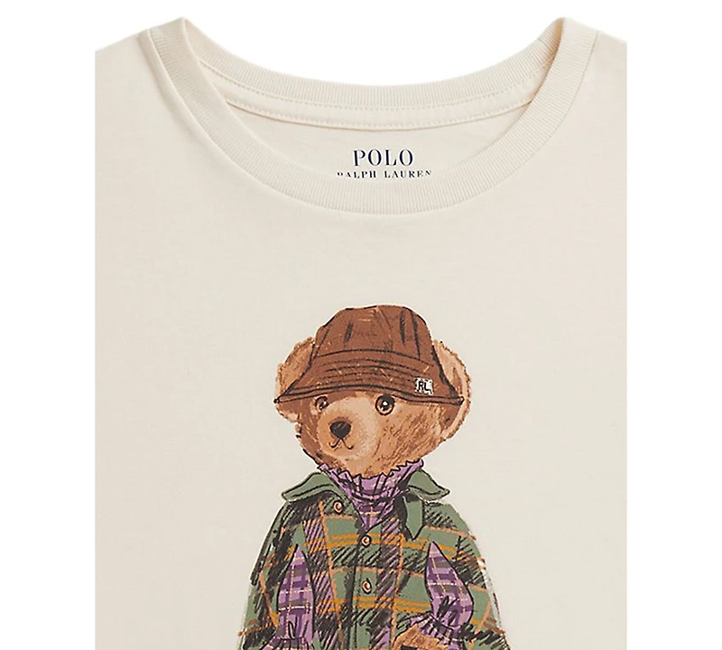 Polo Ralph Lauren Girls' 7-16 Bear Short-Sleeve T-Shirt