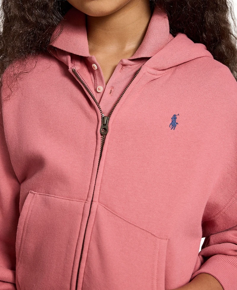 Polo Ralph Lauren Girls' 7-16 Long-Sleeve Full-Zip Hoodie