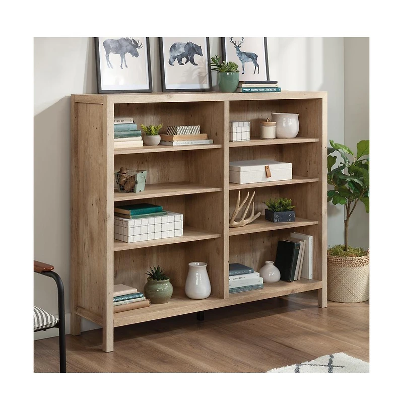 Sauder Pacific View Bookcase, Prime Oak finish