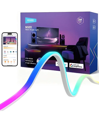 Neewer NS01 Camera and Photo Accessory with 9.84ft, Rgb for Google Assistant Alexa