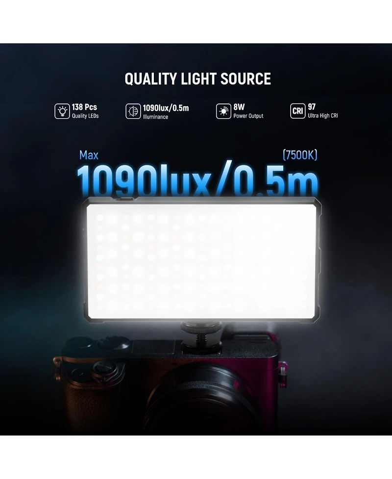 Neewer SL90C Led Video Light with 8W, 4000mAh, 2700K-7500K