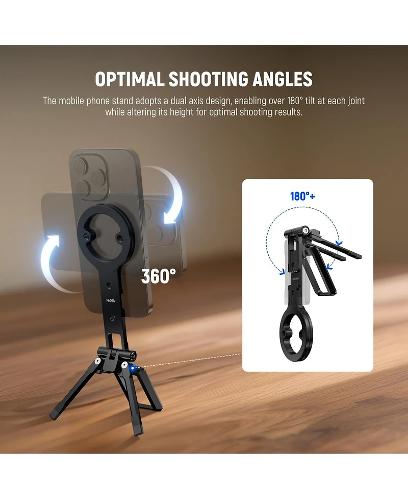 Neewer PA098 Camera Tripod for select iPhone and Android mobile devices