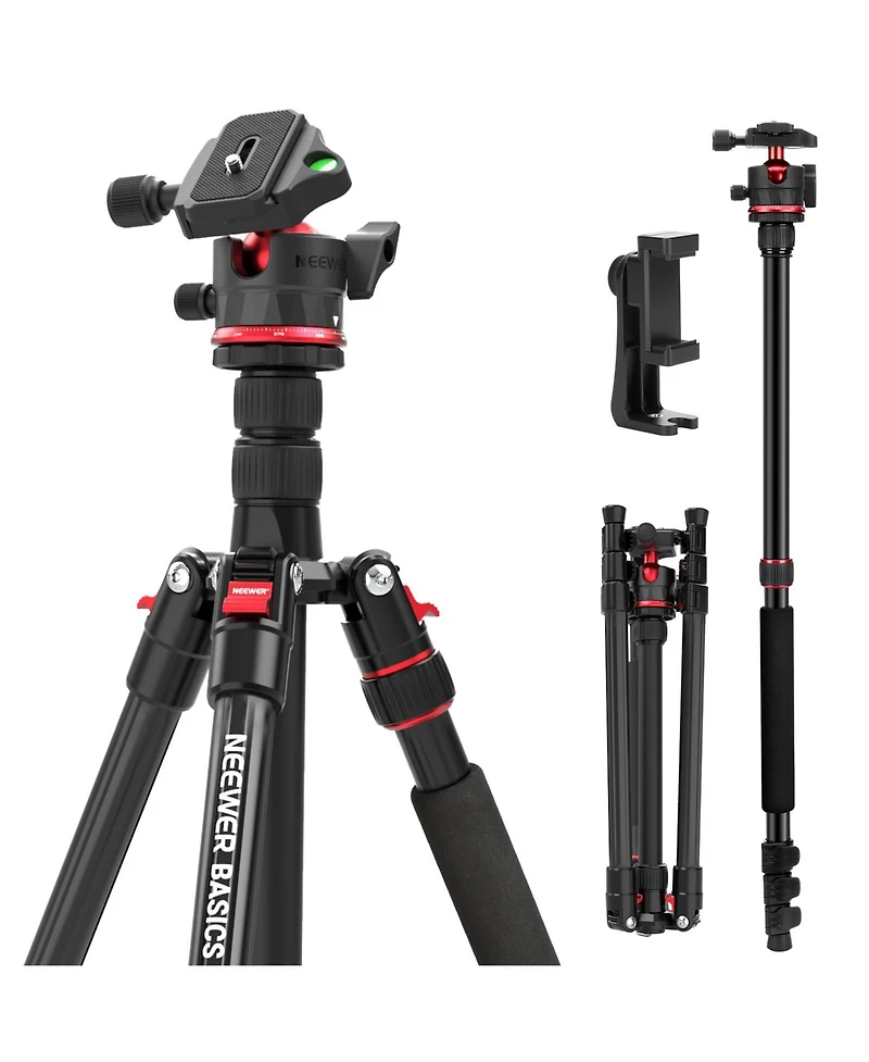 Neewer TP66 Camera Tripod with 22lb, 10kg for select iPhone models
