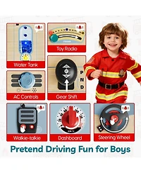 Top Bright Busy Board Toys with Led Light Sensory Toys with Sounds and Switches, Activity Board Car Driving Toy for Toddler