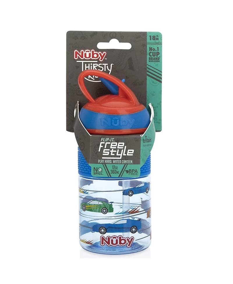 Nuby Thirsty Kids on The Go Water Bottle with Easy Grip