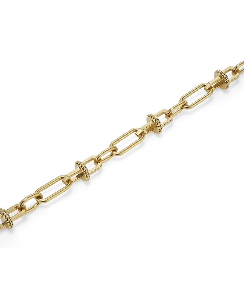 Olivia Burton Women's Mini Anchor Link Gold-Tone Stainless Steel Bracelet