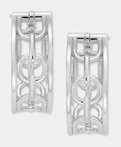 Lauren Ralph Lauren Small Watch Fob Hoop Earrings, 0.8"