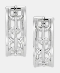 Lauren Ralph Lauren Small Watch Fob Hoop Earrings, 0.8"