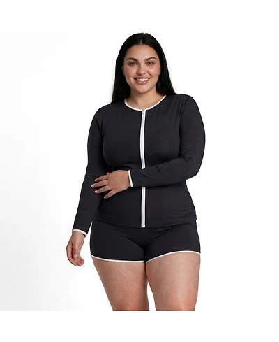Calypsa Plus Full Zip Peyton Two-Toned Collection