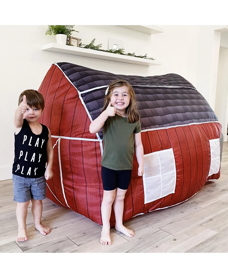 AirFort Farmer's Barn Shaped Children's Indoor Play Tent with Easy Storage