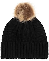 Lauren Ralph Direct Embroidery Cable Pom Beanie