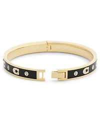 Coach Faux-Stone Signature C Enamel Bangle Bracelet