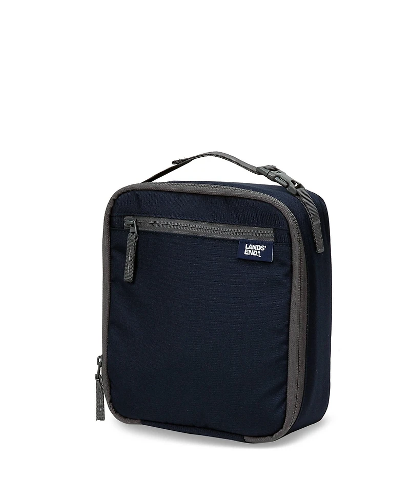 Lands' End Kids Insulated Ez Wipe Solid Lunch Box