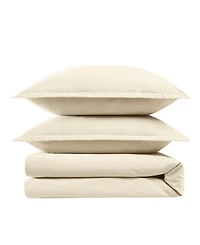 Brooklyn Loom Matte Cotton Velvet -Piece Comforter Set