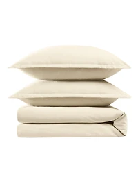 Brooklyn Loom Matte Cotton Velvet 3-Piece Duvet Cover Set, King