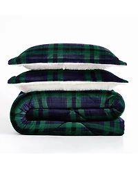Truly Soft Cuddle Warmth Tartan Plaid 2-Piece Comforter Set, Twin/Twin Xl