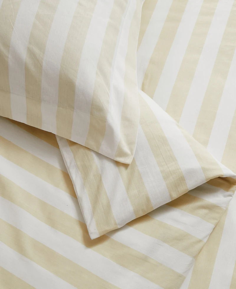 Brooklyn Loom Levi Stripe 3-Piece Duvet Cover Set