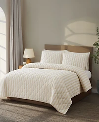 Brooklyn Loom Levi Stripe 3-Piece Quilt Set