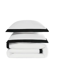 Brooklyn Loom Cotton Hotel Border 3-Piece Comforter Set, King