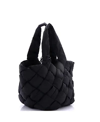 Pre-Owned Bottega Veneta Cassette Paper Tote Intrecciato Nylon