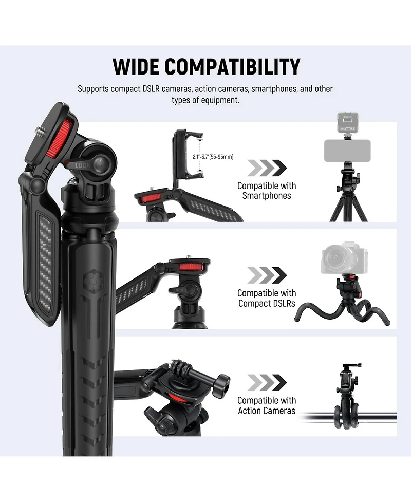 Neewer TP36 Camera Tripod for select iPhone and Android mobile devices