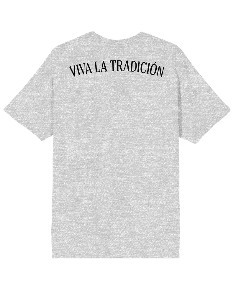 Modelo Men's Glasses Mosaic glass background Viva La Tradicion on Athletic Heather Short Sleeve Adult