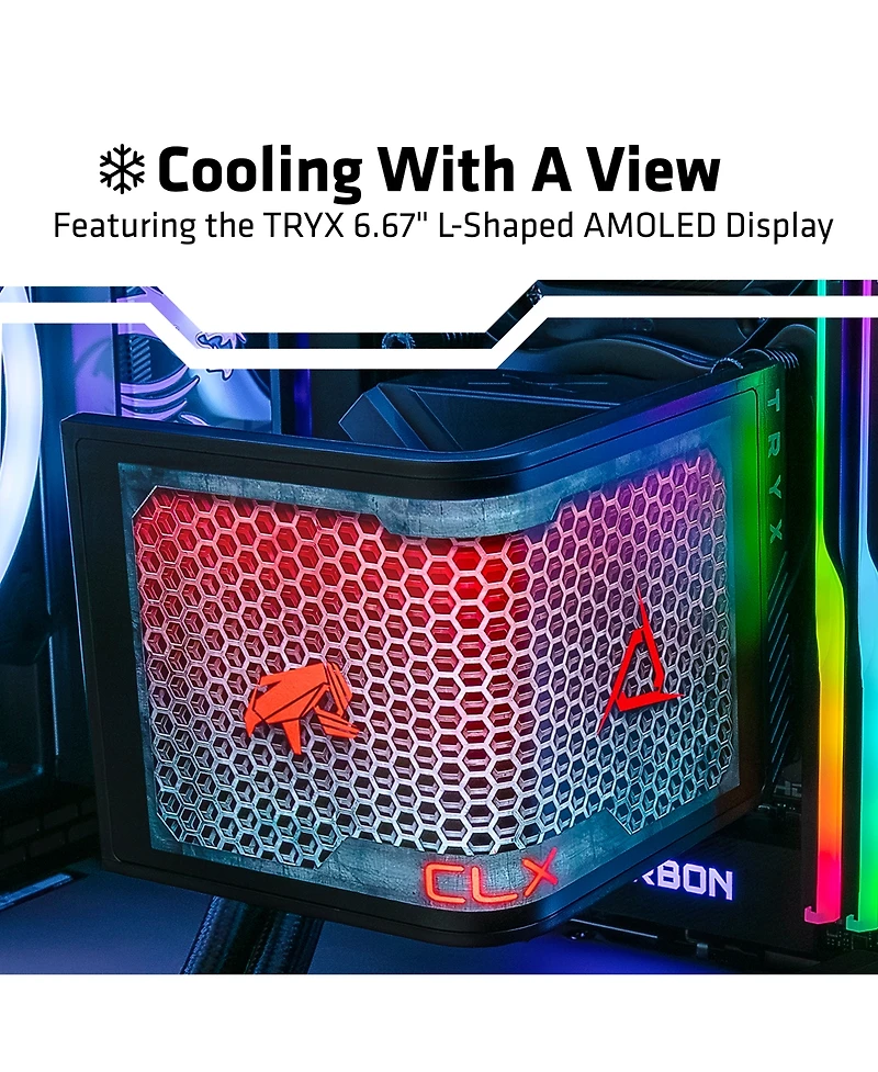 Clx Horus Gaming Pc-Liquid Cooled Amd Ryzen 9 9950X3D 4.3GHz 16-Core, 96GB DDR5, GeForce Rtx 5080 16GB Graphics, 4TB Ssd, WiFi, Windows 11 Home