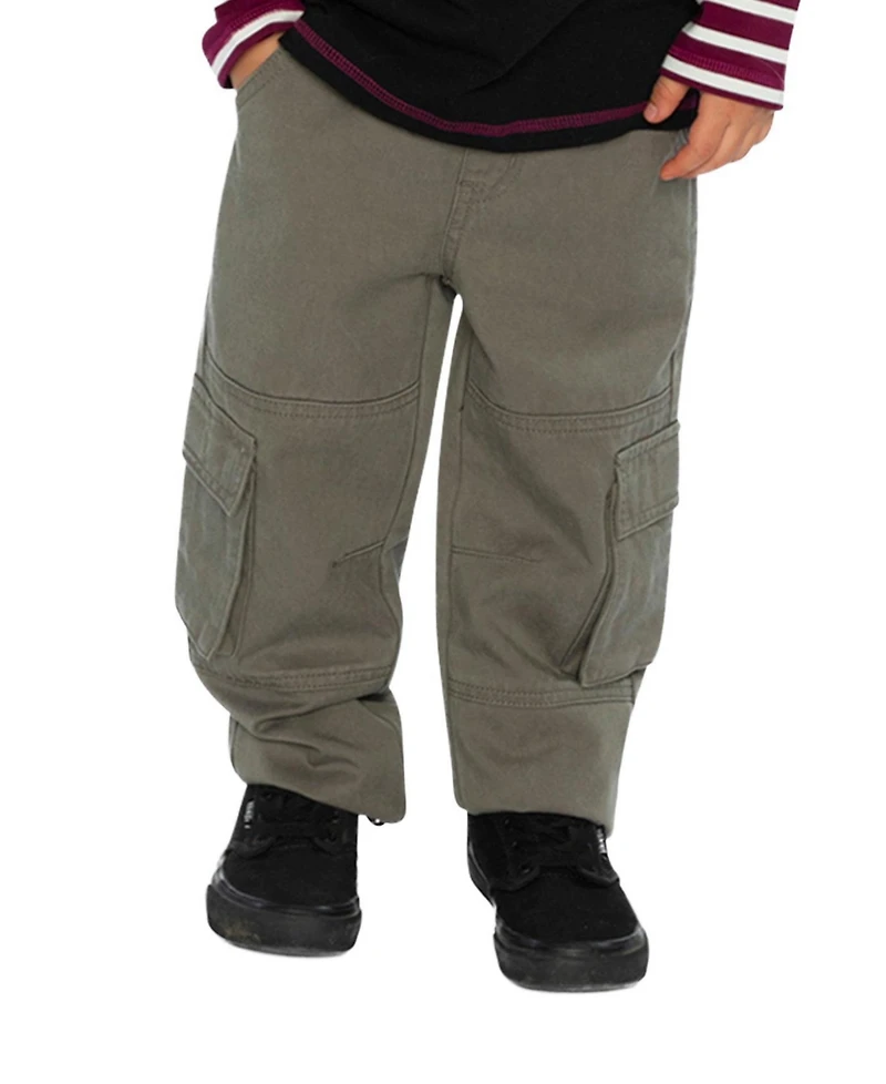 Deux par Deux Baby Boy 12M-24M Twill Pants with Cargo Pockets