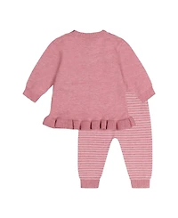 Deux par Baby Girl (3M-24M) Knitted Top and Pants Set