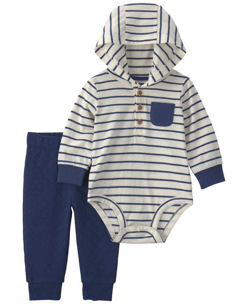 Carter's Baby Boys' and Girls' Long-Sleeve Hoodie Pants, 2-Piece Set
