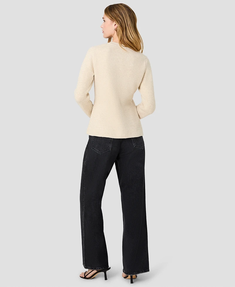 French Connection Women's Marley Jewel Neck Button-Front Cardigan