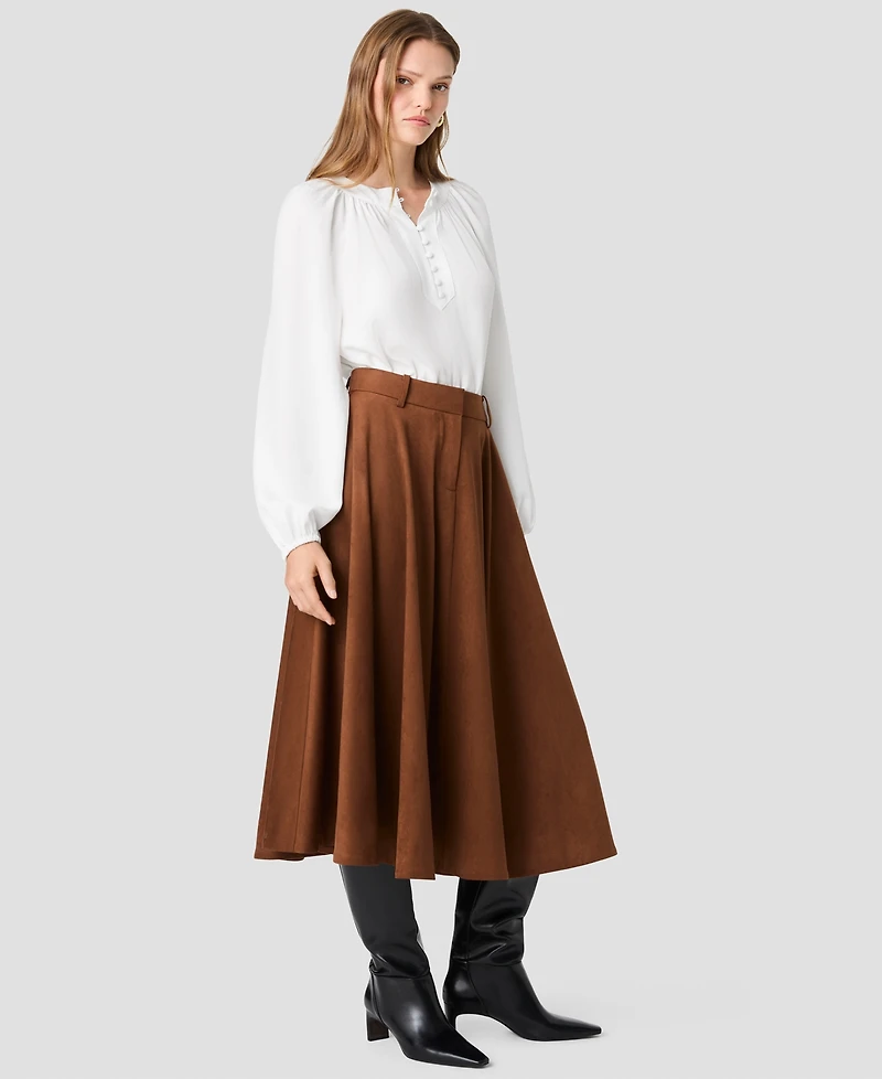 French Connection Women's Sonja Flare Midi Skirt