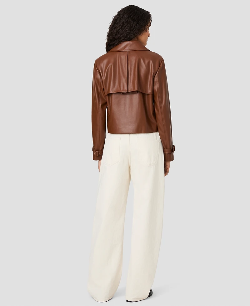 French Connection Women's Porto Button-Front Cropped Jacket