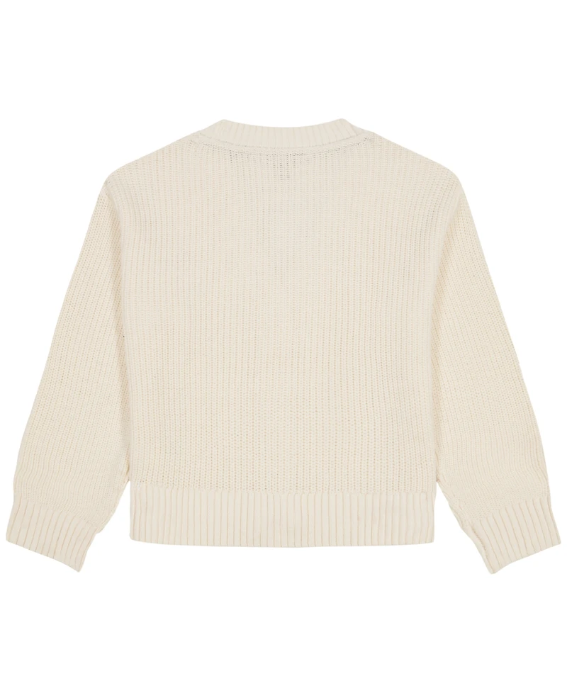Tommy Hilfiger Girls' 7-16 Rib Knit Button-Front Cardigan