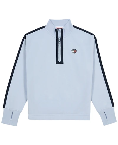 Tommy Hilfiger Girls' 7-16 Quarter-Zip Fleece Sweatshirt