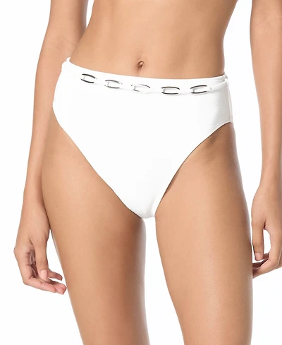 Michael Kors Women's Oval Link Full Coverage Swim Bottoms