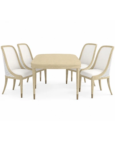 A.r.t. Furniture Eave Ii 5-Piece Oval Dining Set (Table & 4 Hostess Chairs)