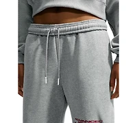 Nike Studio Women's Fleece Medium Weight Oversized High-Rise Straight-Leg Graphic Pants