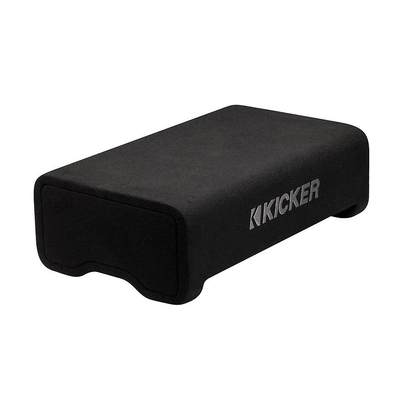 Kicker 10" Powered Down-Firing Subwoofer Enclosure Built-In Amplifier Bass System - 53PL7TDF10