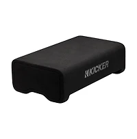Kicker 10" Powered Down-Firing Subwoofer Enclosure Built-In Amplifier Bass System - 53PL7TDF10