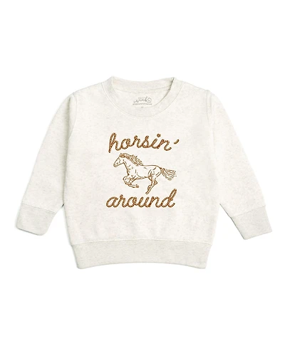 Sweet Wink Toddler Boys (2T-4T) Horsin Around Western Sweatshirt