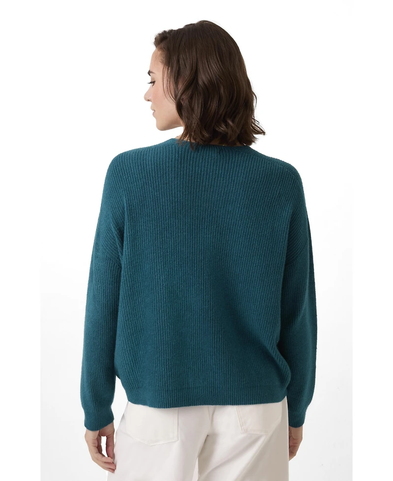 Celtic & Co. Women's Ribbed V-Neck Jumper