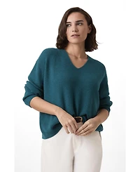Celtic & Co. Women's Ribbed V-Neck Jumper