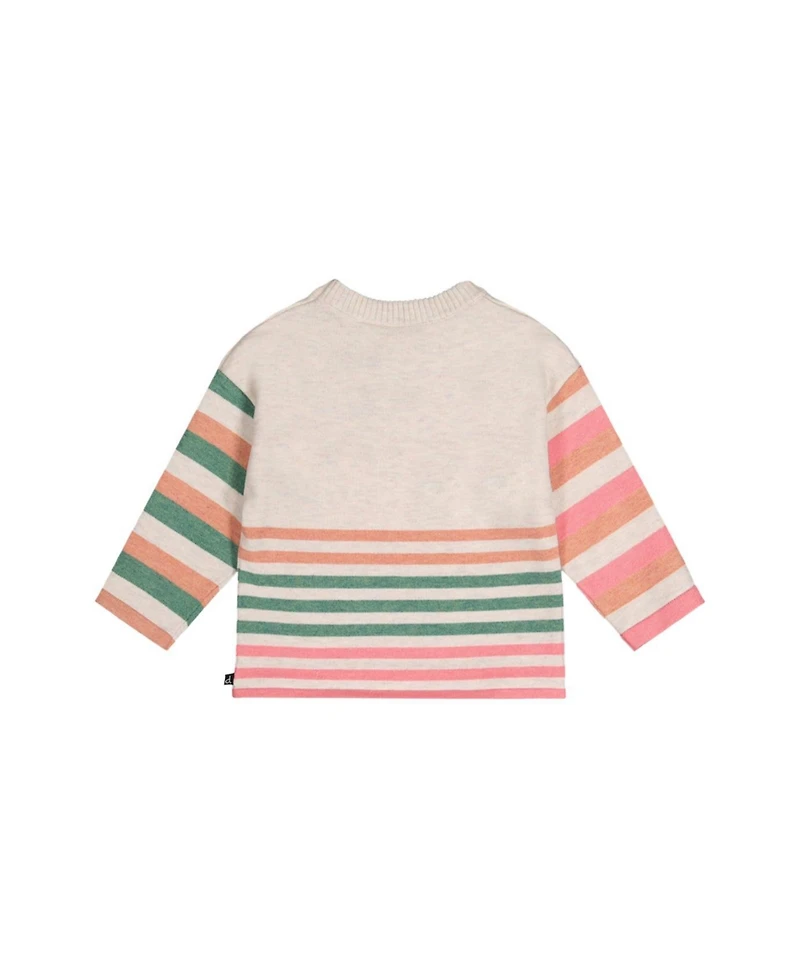 Deux par Toddler Girl (2T - 5T) Knitted Stripe Sweater