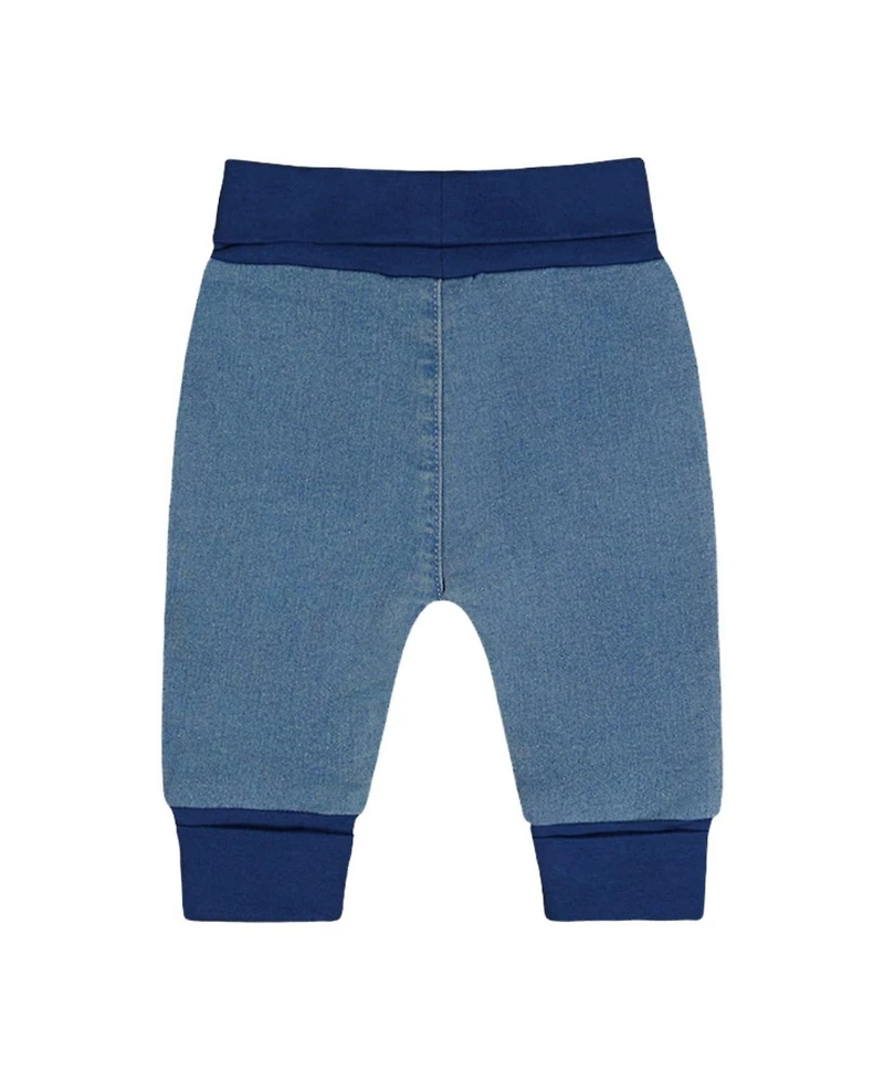 Deux par Deux Baby Unisex (0-24)months French Terry Denim Evolutive Pants Denim