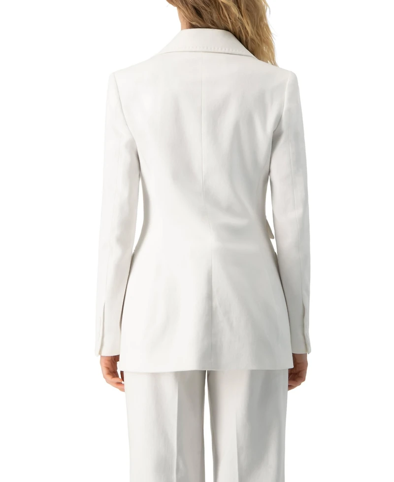 Ivonne Women's Single-Breasted Structured Tailored Blazer